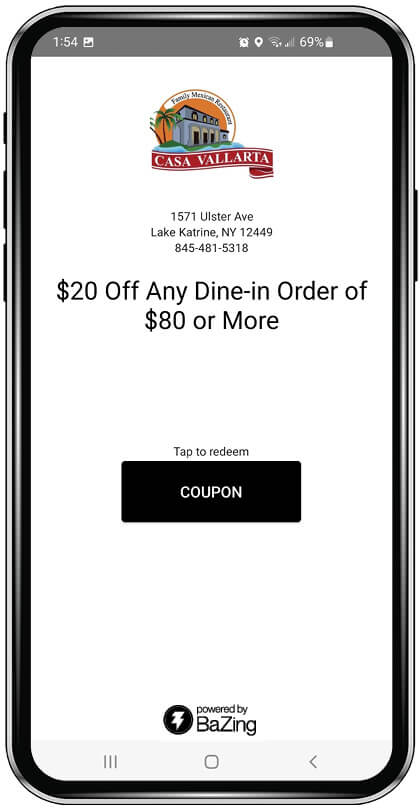 $20 Off Any Dine-in Order of $80 or More