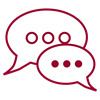 Ícono de testimonios de clientes