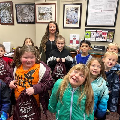 Second-Graders from Phoenicia Elementary School Visited Ulster Savings Bank