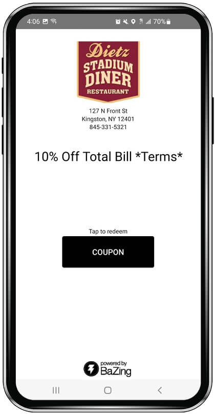 10%25 Off Total Bill *Terms*