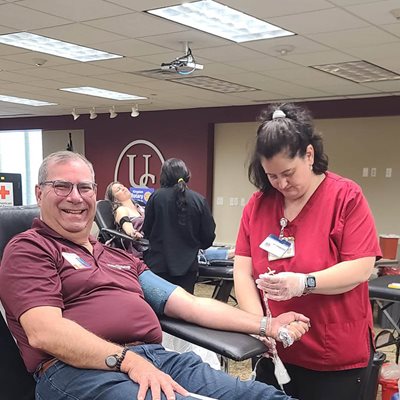 Bill Donating Blood