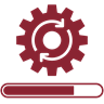 Gear and progress bar