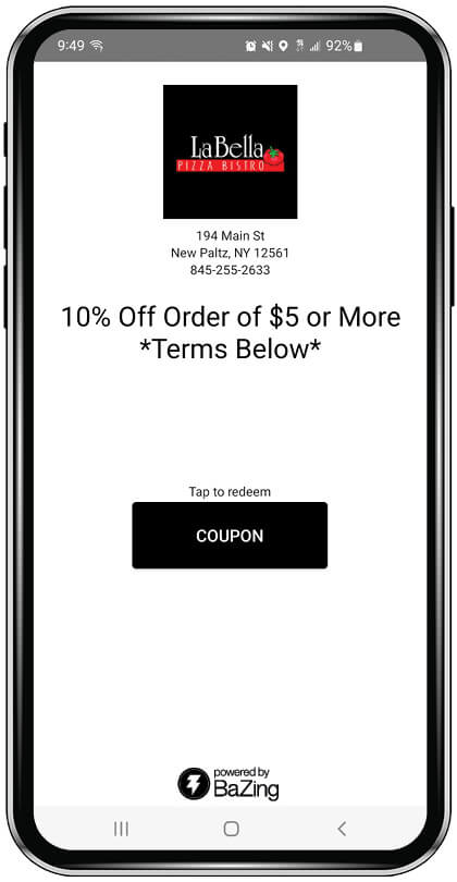10%25 Off Order of $5 or More