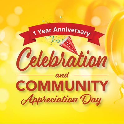 Community Appreciation Day and 1-Year Anniversary Image